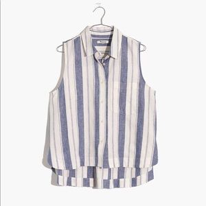Striped Sleeveless Shirt